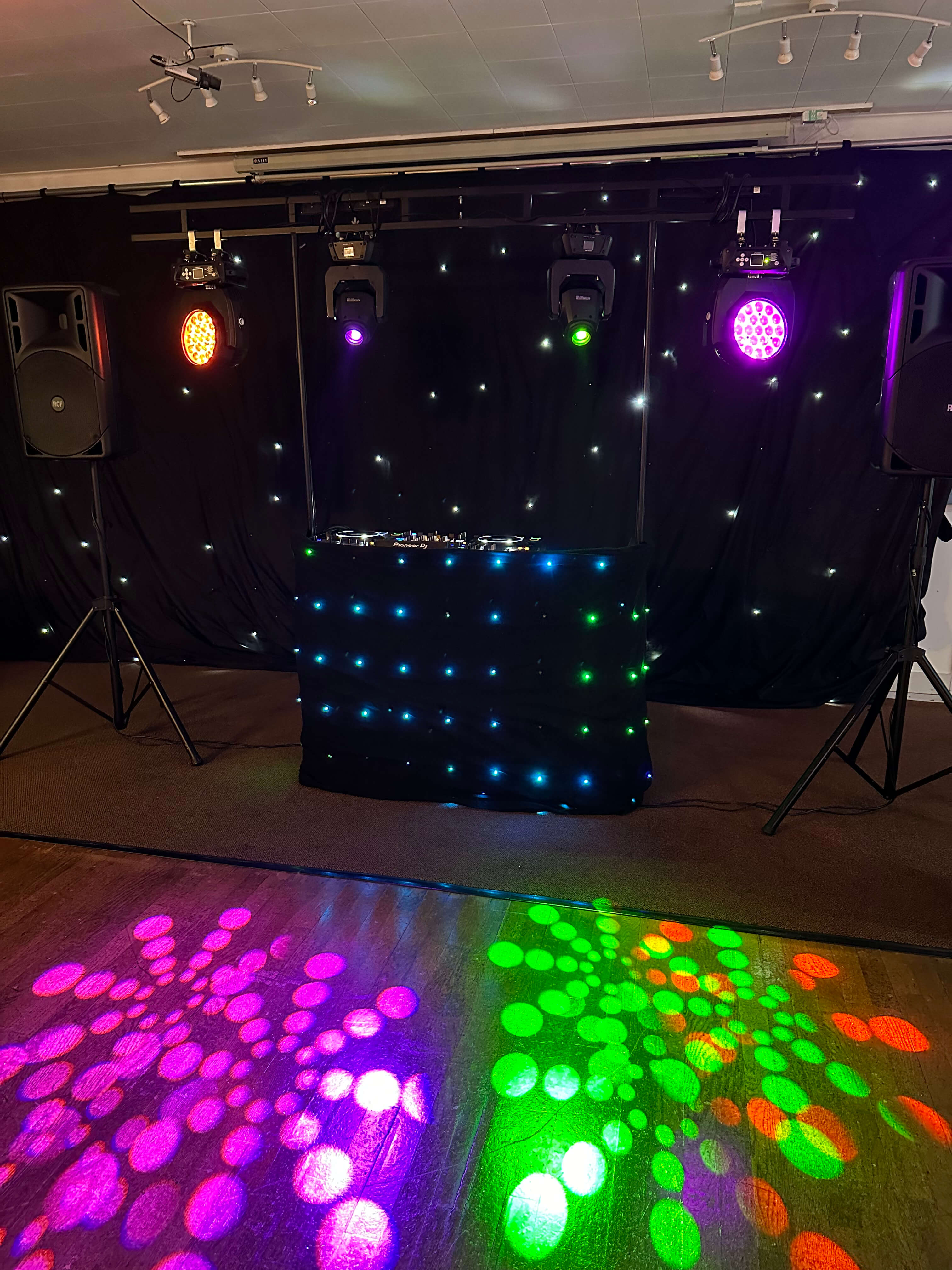 Wedding disco hire in Norwich, Norfolk with professional mobile disco setup