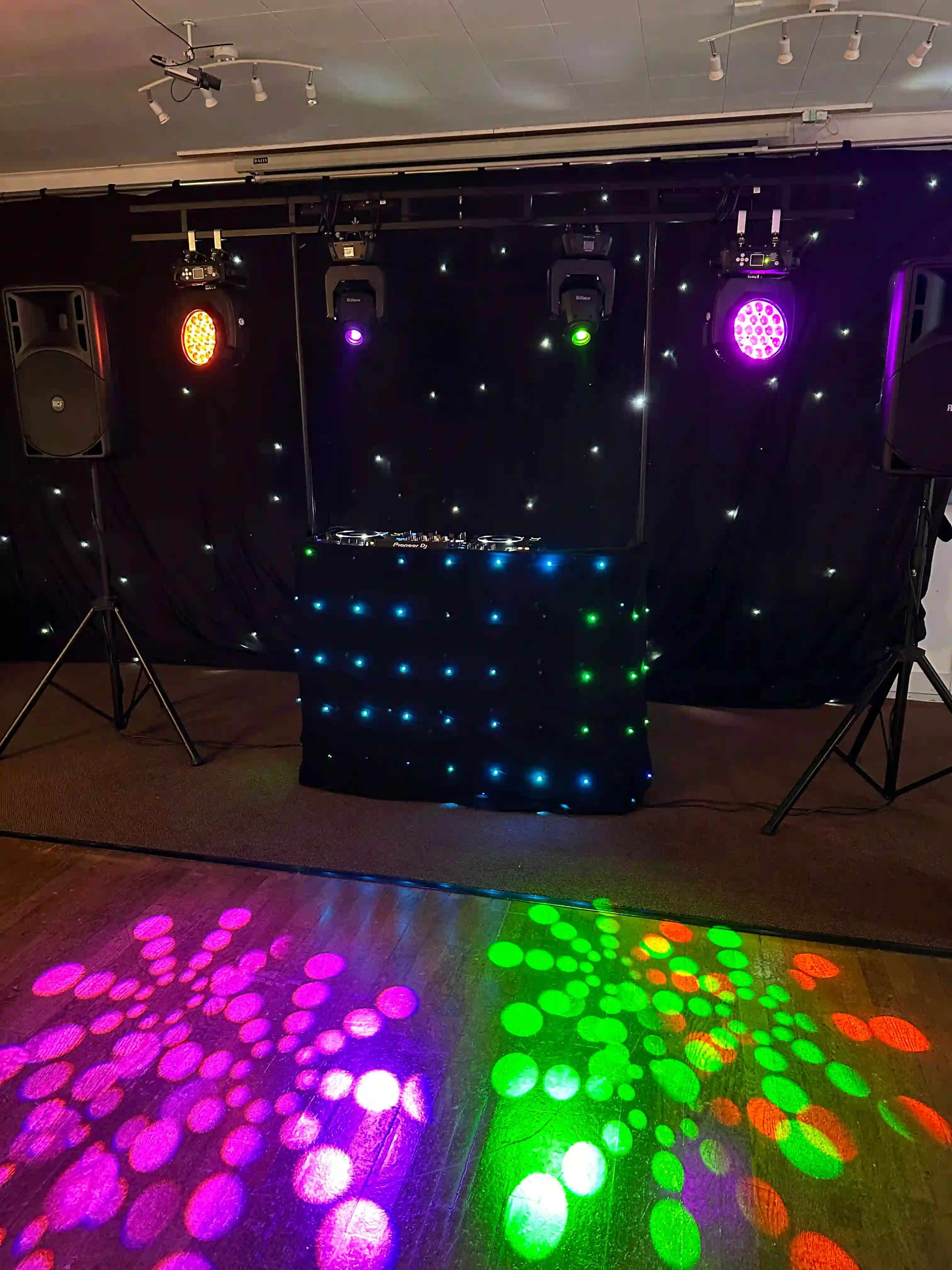Wedding disco hire in Norwich, Norfolk with professional mobile disco setup